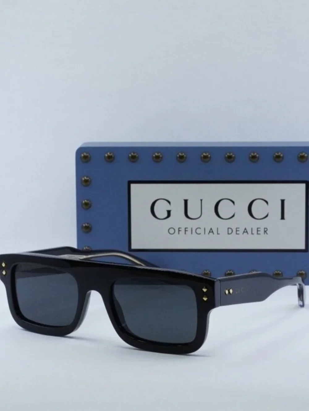 Gucci GG1085S 001 Square Sunglasses - Black/Grey